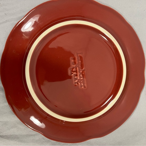 Longaberger Set Of 4 Pottery 7 inch. Falling Maple Leaf Plates. New with box. - Picture 6 of 9